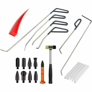  new goods WHDZ 22 point set red Wedge restoration hammer metal plate tool kit ntentolipe dent repair tento repair tool car 53