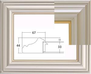 油彩額縁　油絵額縁　フレーム　サイズ　Ｆ１２　３４５５Ｎ　シャンペンゴールド　受注生産品