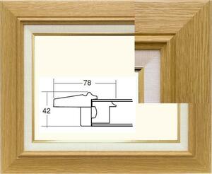 油彩額縁　油絵額縁　フレーム　サイズ　Ｆ３　３４２７　木地