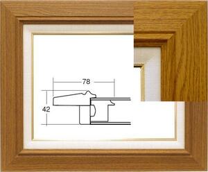 油彩額縁　油絵額縁　フレーム　サイズ　ＳＭ　３４２７　チーク