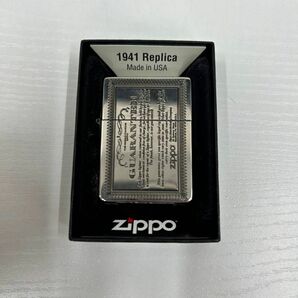 ZIPPO 1941レプリカ　GUARANTEE シルバー 着火確認済み