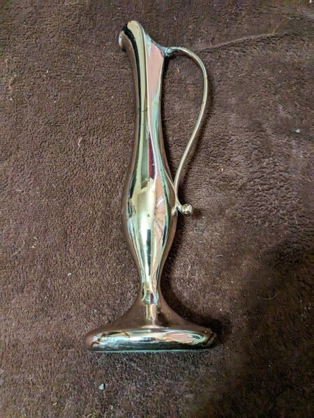 花瓶 一輪挿し 金属製 中古品