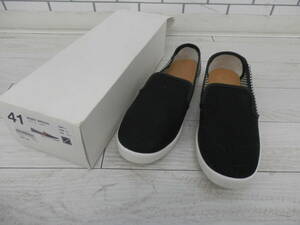 Rivieras riviera туфли без застежки размер 41 Япония размер примерно 26.3cm Loafer обувь мужской женский черный MODS`SPECIAL обувь [F787]