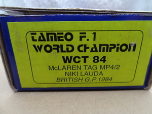 TAMEO WCT 84 1/43 マクラーレン TAGポルシェ MP4/2 ニキ・ラウダ イギリスGP 1984 フルディティールキット