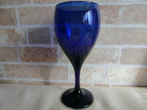 ブルー　グラス　青　ワイングラス　ガラス