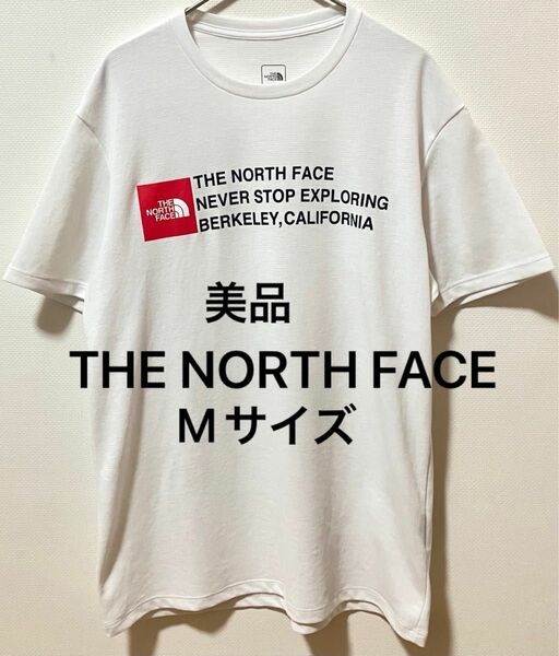 美品　THE NORTH FACE ノースフェイス ビッグブランドロゴTシャツ バックプリント薄手素材