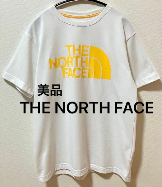 美品　THE NORTH FACE ノースフェイス ビッグブランドロゴTシャツ バックプリント