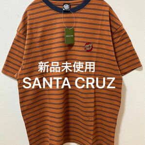 新品未使用SANTA CRUZ サンタクルーズマルチカラーボーダーTシャツブランドロゴTシャツ ビッグシルエット フリークスストア