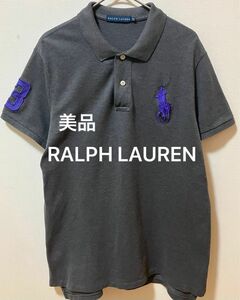 美品　RALPH LAUREN ラルフローレン　ビッグポニー刺繍　半袖ポロシャツ
