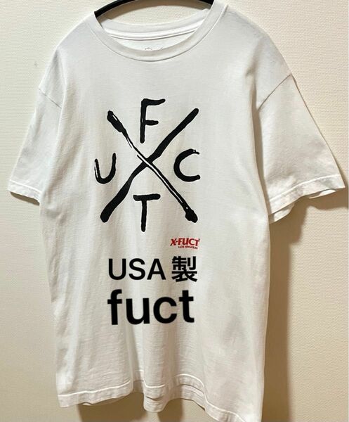 USA製　FUCT ファクト　ブランドロゴTシャツ　丸胴ボディ