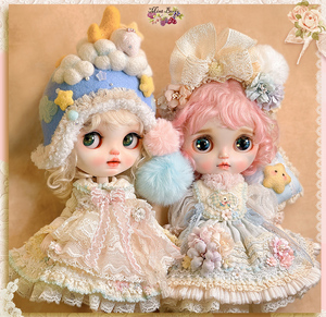 **Mint berry** Blythe ブライスのお洋服セット ** ぷかり夢枕 ** 13点 手作り 最終販売 2off/NO.2 検 カスタムブライス