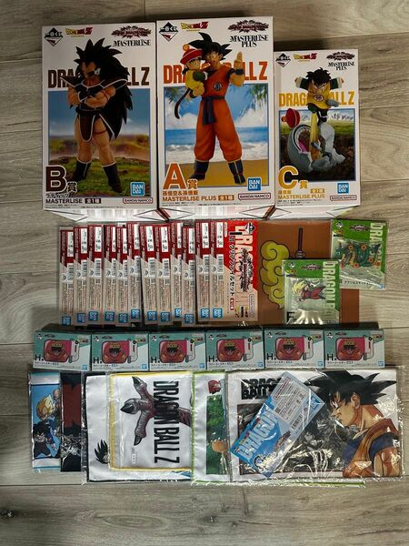 ドラゴンボール 一番くじ オムニバスアメイジング　フィギュア　下位賞ラバコ　タオル　クリアファイル　フルコンプ　アクスタ2種おまけ