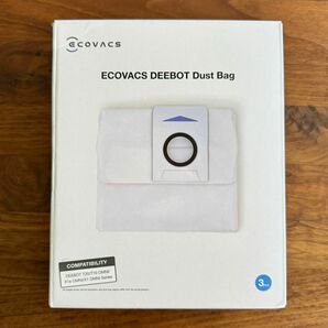 エコバックス 純正品 DEEBOT X1 OMNI対応 ダストボックス交換用紙パック3枚入り ECOVACS