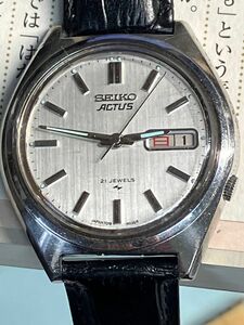 SEIKO　アクタス２１石自動巻き《スッキリ美品》昭和ヴィンテージ品　日常使い出来ます。