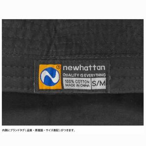 【ニューハッタン】新品未使用 コットン バケットハット ブラック 黒 L/XL NEWHATTAN 1500 男女兼用の画像6