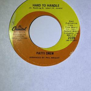 Patti Drew 「Hard To Handle / Just Can't Forget About You」 funk45 soul45 7インチ