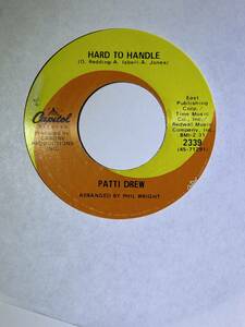 Patti Drew 「Hard To Handle / Just Can't Forget About You」 funk45 soul45 7インチ