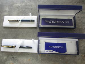 WATERMAN/ウォーターマン/ペン先 品位刻印ナシ 万年筆 2本セット ケース付き/筆記未確認 ジャンク