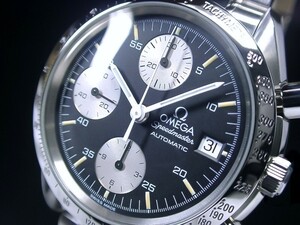  beautiful OMEGA Omega Speedmaster chronograph bulge .-7750 black 3511.5000 judgment settled 