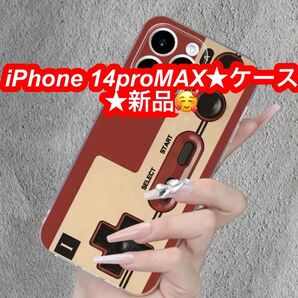 iPhone 14proMAXケース★ファミコンコントロール柄★新品です♪
