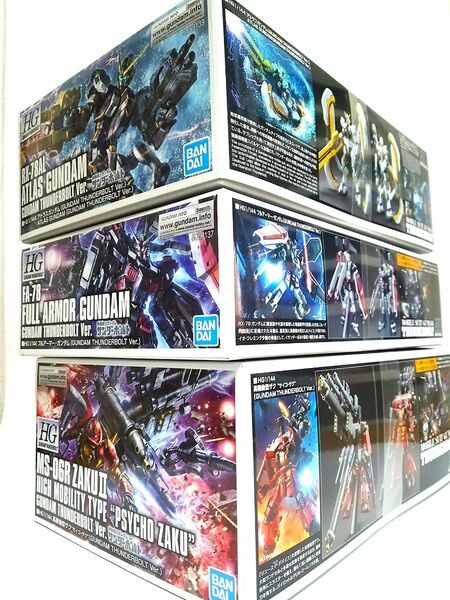 HG サイコザク HG フルアーマーガンダム HG アトラスガンダム 新品未開封