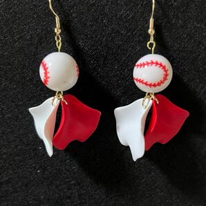 プロ野球　ピアス　野球ピアス　野球アクセサリー　イヤリング　応援 ハンドメイド イヤリングorピアス