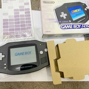 ゲームボーイアドバンス ■極美品　レア　ブラック GBA 任天堂 説明書 箱　Nintendo ニンテンドー　ゲームボーイ　極美品