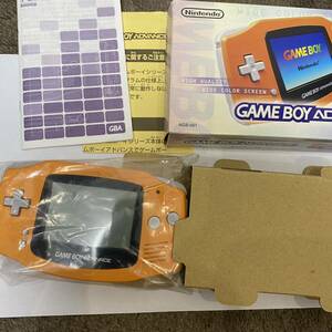  Game Boy Advance # almost new goods unused orange ultra rare GBA nintendo instructions box Nintendo Nintendo Game Boy super ultimate beautiful goods 