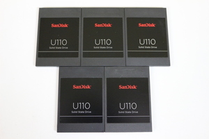中古品 Sandisk U110 SSD 32GB 2.5インチ SATA 6.0Gbps 5V-0.25A 5個セット