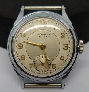 SEIKO 新10B型 セイコー スモセコ バネ棒にセイコーの刻印あり 手巻き 製造1948年～ 洗浄注油済 稼動品 ヴィンテージ