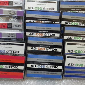【昭和レトロ】カセットテープ16本／ケース入り　　TDK　AD C46 C60 C90