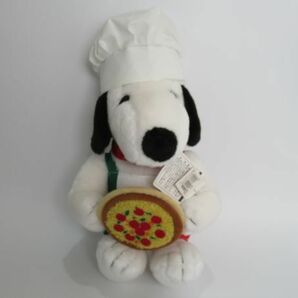 スヌーピー ぬいぐるみ ピザ エプロン コック イタリアン SNOOPY ピーナッツ タグ付き未使用の画像1