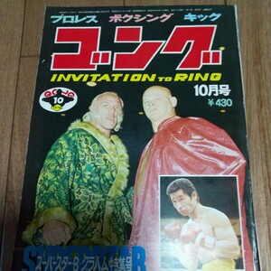 日本スポーツ出版社 月刊ゴング プロレス雑誌１９７４年10月号.馬塲猪木 プロレス