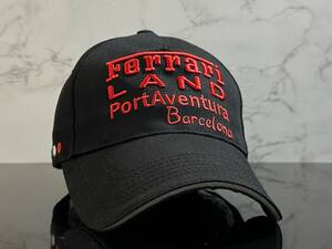 【未使用品】271KF 上品★Ferrari フェラーリ キャップ 帽子 CAP 上品で高級感のあるデザインにブラックのコットン素材♪《FREEサイズ》