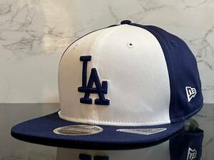 【未使用品】56F★NEW ERA ニューエラ 9FIFTY×MLB ロサンゼルス・ドジャース Los Angeles Dodgers コラボ フラットキャップ《FREEサイズ》