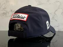 【未使用品】76A★Titleist タイトリスト ゴルフ キャップ 帽子 CAP 上品で高級感のあるネイビーにシリーズロゴとFJロゴ♪《FREEサイズ》_画像6