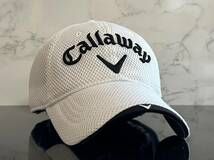 【未使用品】32D★Callaway Golf キャロウェイ ゴルフ キャップ 帽子 上品で高級感のあるホワイトのクッションメッシュ素材《FREEサイズ》_画像1