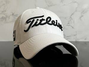 【未使用品】58F★Titleist タイトリスト ゴルフ キャップ 帽子 CAP 上品で高級感のあるホワイトにシリーズロゴとFJロゴ♪《M/Lサイズ》