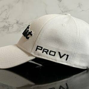 【未使用品】56B★Titleist タイトリスト ゴルフ キャップ 帽子 CAP 上品で高級感のあるホワイトにシリーズロゴとFJロゴ♪《FREEサイズ》の画像5