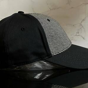 【未使用品】44B クール★OAKLEY オークリー キャップ 帽子CAP クールなシマ柄とブラックの伸縮素材にメタルピン《伸縮前59㎝～63㎝位迄》の画像4