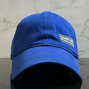 【未使用品】263KB★BARBOUR バーブァー キャップ 帽子 CAP ファンにも嬉しい上品で高級感のあるブルーにホワイトロゴ《FREEサイズ》の画像2