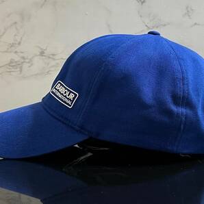 【未使用品】263KB★BARBOUR バーブァー キャップ 帽子 CAP ファンにも嬉しい上品で高級感のあるブルーにホワイトロゴ《FREEサイズ》の画像4