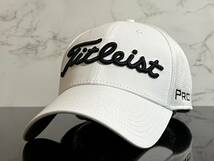 【未使用品】65E★Titleist タイトリスト ゴルフ キャップ 帽子 CAP 上品で高級感のあるホワイトにシリーズロゴとFJロゴ♪《M/L サイズ》_画像3