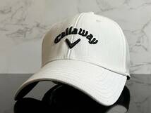 【未使用品】59F★Callaway Golf キャロウェイ ゴルフ マーカー用マグネット付きキャップ 帽子 CAP ホワイトにシリーズロゴ《FREEサイズ》_画像2