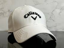 【未使用品】59F★Callaway Golf キャロウェイ ゴルフ マーカー用マグネット付きキャップ 帽子 CAP ホワイトにシリーズロゴ《FREEサイズ》_画像1