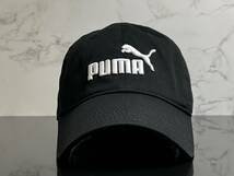 【未使用品】222KE クール★PUMA プーマ キャップ 帽子CAP ファンにも嬉しいクールなブラックのコットン素材にホワイトロゴ《FREEサイズ》_画像2