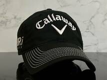 【未使用品】64A 上品★Callaway Golf キャロウェイ ゴルフ キャップ 帽子 CAP 上品で高級感のあるブラックにシリーズロゴ《FREEサイズ》_画像1