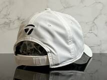 【未使用品】74A★Taylor Made テーラーメイド ゴルフキャップ 帽子 CAP 上品で高級感のあるホワイトにブラック刺繍ロゴ♪《FREEサイズ》_画像6