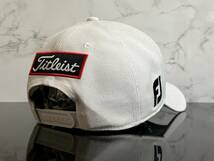 【未使用品】56B★Titleist タイトリスト ゴルフ キャップ 帽子 CAP 上品で高級感のあるホワイトにシリーズロゴとFJロゴ♪《FREEサイズ》_画像6