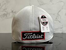【未使用品】54B★Titleist タイトリスト ゴルフ キャップ 帽子 CAP 上品で高級感のあるホワイトにシリーズロゴとFJロゴ♪《M/Lサイズ》_画像7